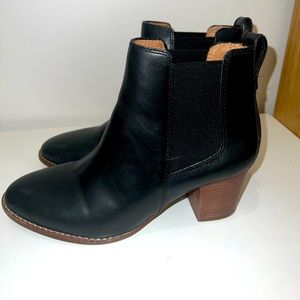 madewell regan boot in black